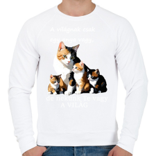 PRINTFASHION anya - Férfi pulóver - Fehér férfi pulóver, kardigán