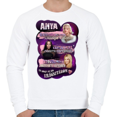 PRINTFASHION anya - Férfi pulóver - Fehér