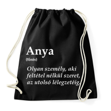 PRINTFASHION Anya főnév fehér - Sportzsák, Tornazsák - Fekete tornazsák