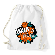 PRINTFASHION anya főnök - Sportzsák, Tornazsák - Fehér tornazsák