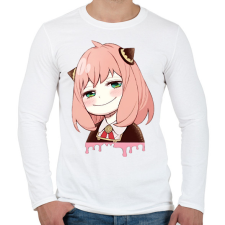 PRINTFASHION Anya Forger minta (Spy x Family) - Férfi hosszú ujjú póló - Fehér férfi póló