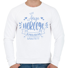 PRINTFASHION Anya hercege - Hónappal - Férfi pulóver - Fehér férfi pulóver, kardigán
