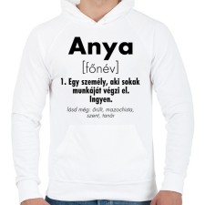 PRINTFASHION Anya jelentése - Férfi kapucnis pulóver - Fehér férfi pulóver, kardigán