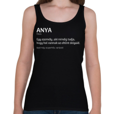 PRINTFASHION Anya jelentése - Női atléta - Fekete női trikó