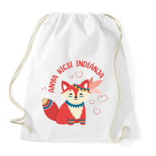 PRINTFASHION Anya kicsi indiánja - Sportzsák, Tornazsák - Fehér tornazsák