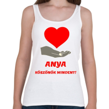 PRINTFASHION Anya köszönök mindent - Női atléta - Fehér női trikó