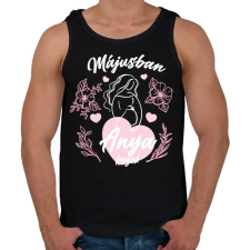 PRINTFASHION Anya leszek - Hónappal (fehér) - Férfi atléta - Fekete atléta, trikó