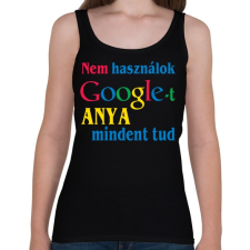 PRINTFASHION Anya mindent tud - Női atléta - Fekete női trikó