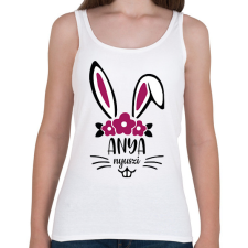 PRINTFASHION Anya nyuszi - Női atléta - Fehér női trikó