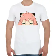 PRINTFASHION Anya - Spy x family - Férfi póló - Fehér férfi póló