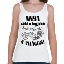 PRINTFASHION Anya süti a legjobb palacsintát a világon - Női atléta - Fehér női trikó