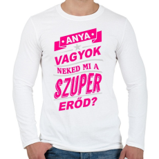 PRINTFASHION Anya szuperereje  - Férfi hosszú ujjú póló - Fehér