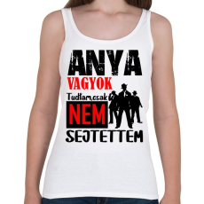 PRINTFASHION anya vagyok tudtam csak.... - Női atléta - Fehér
