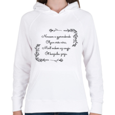 PRINTFASHION Anyák napi vers - Női kapucnis pulóver - Fehér női póló