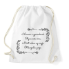 PRINTFASHION Anyák napi vers - Sportzsák, Tornazsák - Fehér
