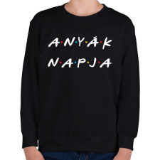 PRINTFASHION Anyák napja - Jóbarátok - Gyerek pulóver - Fekete gyerek pulóver, kardigán