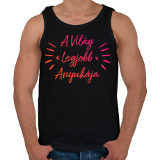 PRINTFASHION Anyának - Férfi atléta - Fekete