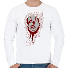 PRINTFASHION Anyaróka - Férfi pulóver - Fehér férfi pulóver, kardigán