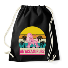 PRINTFASHION Anyaszaurusz - lány - Sportzsák, Tornazsák - Fekete tornazsák