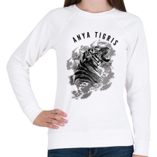 PRINTFASHION ANYATIGRISblackandwithe - Női pulóver - Fehér