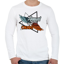 PRINTFASHION anygal vagy ördög - Férfi hosszú ujjú póló - Fehér férfi póló