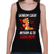 PRINTFASHION Anyukám az én szerelmem - Női atléta - Fekete