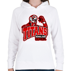 PRINTFASHION AOT Homeland - Női kapucnis pulóver - Fehér