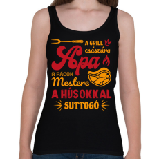 PRINTFASHION Apa a grill császár - Női atléta - Fekete
