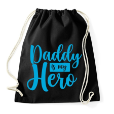 PRINTFASHION Apa a hősöm - Sportzsák, Tornazsák - Fekete tornazsák