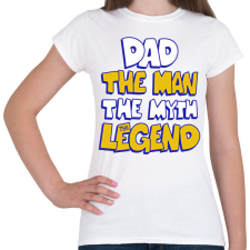 PRINTFASHION Apa a legenda - Női póló - Fehér női póló