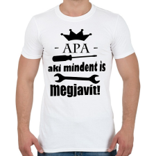 PRINTFASHION Apa aki... - Férfi póló - Fehér férfi póló