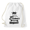 PRINTFASHION Apa aki... - Sportzsák, Tornazsák - Fehér