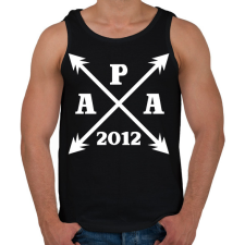 PRINTFASHION apa egyedi évszámmal fehér - Férfi atléta - Fekete atléta, trikó