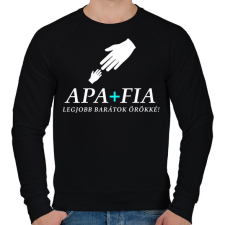 PRINTFASHION APA ÉS FIA2 - Férfi pulóver - Fekete férfi pulóver, kardigán