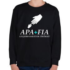 PRINTFASHION APA ÉS FIA2 - Gyerek pulóver - Fekete gyerek pulóver, kardigán