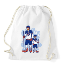 PRINTFASHION Apa és fia hokis - Sportzsák, Tornazsák - Fehér atléta, trikó