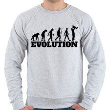 PRINTFASHION APA evolúció - Férfi pulóver - Sport szürke férfi pulóver, kardigán