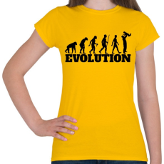PRINTFASHION APA evolúció - Női póló - Sárga
