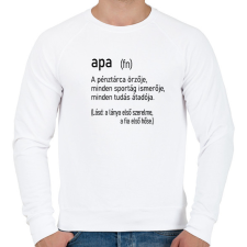 PRINTFASHION Apa (fn) - Férfi pulóver - Fehér férfi pulóver, kardigán