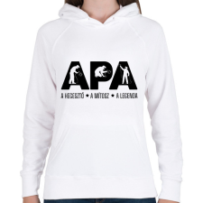 PRINTFASHION Apa - hegesztő - Női kapucnis pulóver - Fehér női pulóver, kardigán