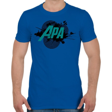 PRINTFASHION apa hős - Férfi póló - Királykék férfi póló