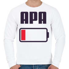 PRINTFASHION Apa kimerült - Férfi pulóver - Fehér férfi pulóver, kardigán