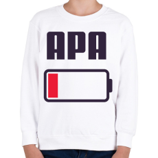 PRINTFASHION Apa kimerült - Gyerek pulóver - Fehér