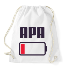 PRINTFASHION Apa kimerült - Sportzsák, Tornazsák - Fehér tornazsák