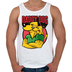 PRINTFASHION Apa kutya - Férfi atléta - Fehér