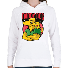 PRINTFASHION Apa kutya - Női kapucnis pulóver - Fehér