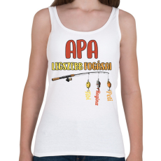 PRINTFASHION Apa legszebb fogásai egyedi nevekkel - Női atléta - Fehér