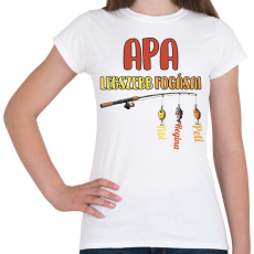 PRINTFASHION Apa legszebb fogásai egyedi nevekkel - Női póló - Fehér