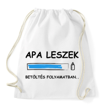PRINTFASHION Apa leszek betöltése folyamatban - Sportzsák, Tornazsák - Fehér tornazsák