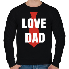 PRINTFASHION Apa love - Férfi pulóver - Fekete férfi pulóver, kardigán